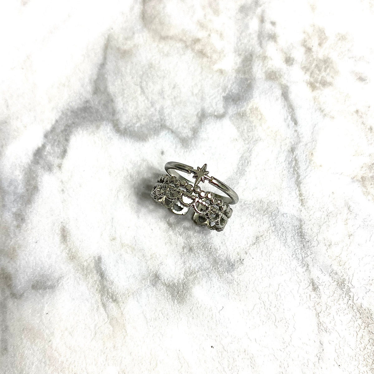 Silver Lace Ring