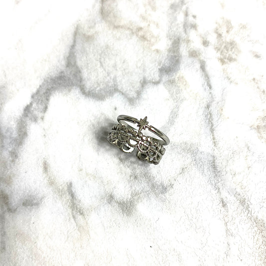 Silver Lace Ring